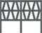 vidaXL - Hoofdbord - 126x4x100 - cm - massief - grenenhout - grijs