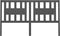 vidaXL - Hoofdbord - 126x4x100 - cm - massief - grenenhout - grijs