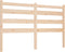 vidaXL - Hoofdbord - 126x4x100 - cm - massief - grenenhout