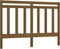 vidaXL - Hoofdbord - 126x4x100 - cm - massief - grenenhout - honingbruin