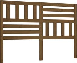vidaXL - Hoofdbord - 126x4x100 - cm - massief - grenenhout - honingbruin