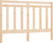 vidaXL - Hoofdbord - 126x4x100 - cm - massief - grenenhout