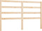 vidaXL - Hoofdbord - 126x4x100 - cm - massief - grenenhout
