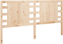 vidaXL - Hoofdbord - 126x4x100 - cm - massief - grenenhout