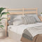 vidaXL - Hoofdbord - 126x4x100 - cm - massief - grenenhout