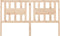 vidaXL - Hoofdbord - 126x4x100 - cm - massief - grenenhout