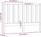 vidaXL - Hoofdbord - 126x4x100 - cm - massief - grenenhout - honingbruin