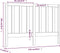 vidaXL - Hoofdbord - 126x4x100 - cm - massief - grenenhout