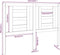 vidaXL - Hoofdbord - 126x4x100 - cm - massief - grenenhout - honingbruin