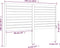 vidaXL - Hoofdbord - 126x4x100 - cm - massief - grenenhout