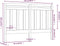 vidaXL - Hoofdbord - 126x4x100 - cm - massief - grenenhout - honingbruin