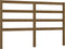vidaXL - Hoofdbord - 126x4x100 - cm - massief - grenenhout - honingbruin
