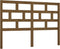 vidaXL - Hoofdbord - 126x4x100 - cm - massief - grenenhout - honingbruin
