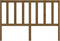 vidaXL - Hoofdbord - 126x4x100 - cm - massief - grenenhout - honingbruin