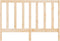 vidaXL - Hoofdbord - 126x4x100 - cm - massief - grenenhout