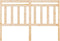 vidaXL - Hoofdbord - 126x4x100 - cm - massief - grenenhout