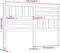 vidaXL - Hoofdbord - 126x4x100 - cm - massief - grenenhout
