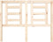 vidaXL - Hoofdbord - 126x4x100 - cm - massief - grenenhout
