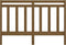 vidaXL - Hoofdbord - 126x4x100 - cm - massief - grenenhout - honingbruin
