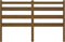 vidaXL - Hoofdbord - 126x4x100 - cm - massief - grenenhout - honingbruin