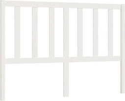 vidaXL - Hoofdbord - 126x4x100 - cm - massief - grenenhout - wit