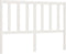 vidaXL - Hoofdbord - 126x4x100 - cm - massief - grenenhout - wit
