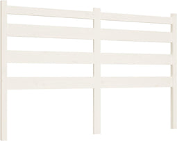 vidaXL - Hoofdbord - 126x4x100 - cm - massief - grenenhout - wit