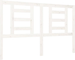 vidaXL - Hoofdbord - 126x4x100 - cm - massief - grenenhout - wit