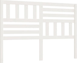vidaXL - Hoofdbord - 126x4x100 - cm - massief - grenenhout - wit