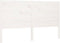 vidaXL - Hoofdbord - 126x4x100 - cm - massief - grenenhout - wit