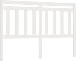 vidaXL - Hoofdbord - 126x4x100 - cm - massief - grenenhout - wit