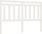 vidaXL - Hoofdbord - 126x4x100 - cm - massief - grenenhout - wit