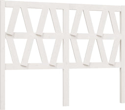 vidaXL - Hoofdbord - 126x4x100 - cm - massief - grenenhout - wit