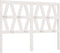 vidaXL - Hoofdbord - 126x4x100 - cm - massief - grenenhout - wit