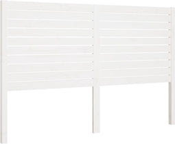 vidaXL - Hoofdbord - 126x4x100 - cm - massief - grenenhout - wit