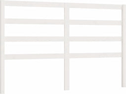 vidaXL - Hoofdbord - 126x4x100 - cm - massief - grenenhout - wit