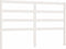 vidaXL - Hoofdbord - 126x4x100 - cm - massief - grenenhout - wit