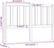 vidaXL - Hoofdbord - 126x4x100 - cm - massief - grenenhout - wit