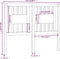 vidaXL - Hoofdbord - 126x4x100 - cm - massief - grenenhout - wit