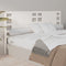 vidaXL - Hoofdbord - 126x4x100 - cm - massief - grenenhout - wit