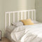 vidaXL - Hoofdbord - 126x4x100 - cm - massief - grenenhout - wit