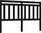 vidaXL - Hoofdbord - 126x4x100 - cm - massief - grenenhout - zwart