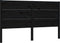 vidaXL - Hoofdbord - 126x4x100 - cm - massief - grenenhout - zwart
