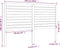 vidaXL - Hoofdbord - 126x4x100 - cm - massief - grenenhout - zwart