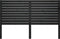 vidaXL - Hoofdbord - 126x4x100 - cm - massief - grenenhout - zwart