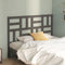 vidaXL - Hoofdbord - 126x4x104 - cm - massief - grenenhout - grijs