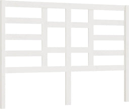 vidaXL - Hoofdbord - 126x4x104 - cm - massief - grenenhout - wit