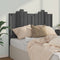 vidaXL - Hoofdbord - 126x4x110 - cm - massief - grenenhout - grijs