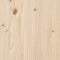 vidaXL - Hoofdbord - 126x6x101 - cm - massief - grenenhout