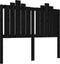 vidaXL - Hoofdbord - 126x6x110 - cm - massief - grenenhout - zwart